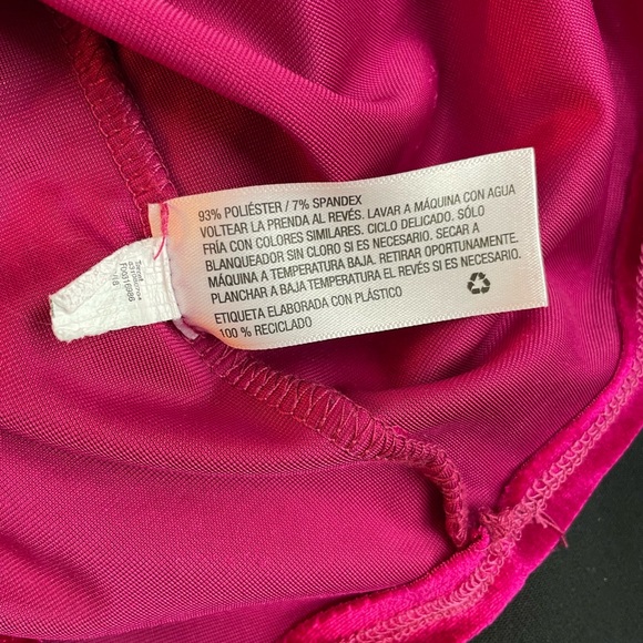 Fuchsia Crushed Velvet Dress - Picture 10 of 14